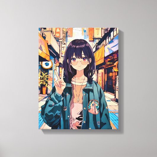 寿司娘アイコン アートパネル Art Panel｜GenerativeAI Leinwanddruck (Vorderseite)