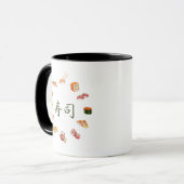 寿 Sushi Circle – “A Life of Blessings” Des Tasse (Vorderseite Links)