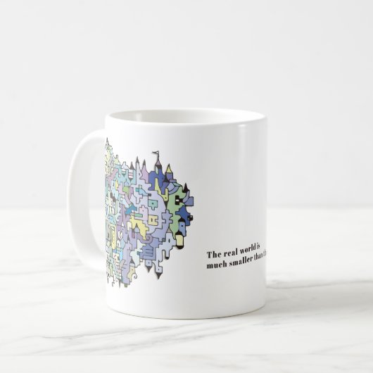 小さな世界マグカップ KAFFEETASSE (Vorderseite Links)