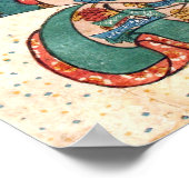 少 女 猫, 国 Mädchen mit Katze, Kuniyoshi, Ukiyo-e, 芳 Poster (Ecke)