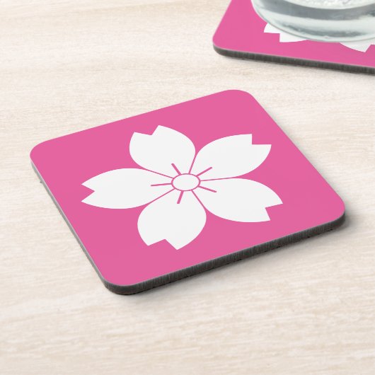 山 桜 GETRÄNKEUNTERSETZER (Linke Seite)