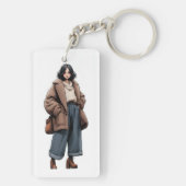 川 島 菜 (Kawashima haruna) Schlüsselanhänger (Rückseite)