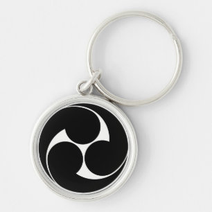 左三つ巴（地抜き） SCHLÜSSELANHÄNGER