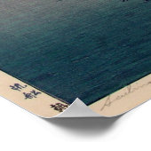 帆 船 朝, Segelboote morgens, Hiroshi Yoshida Poster (Ecke)