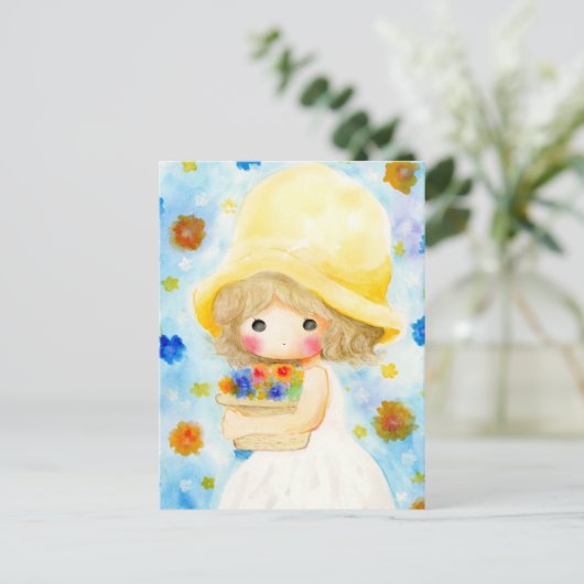 帽子大きいかな FEIERTAGSPOSTKARTE (Stehend Vorderseite)