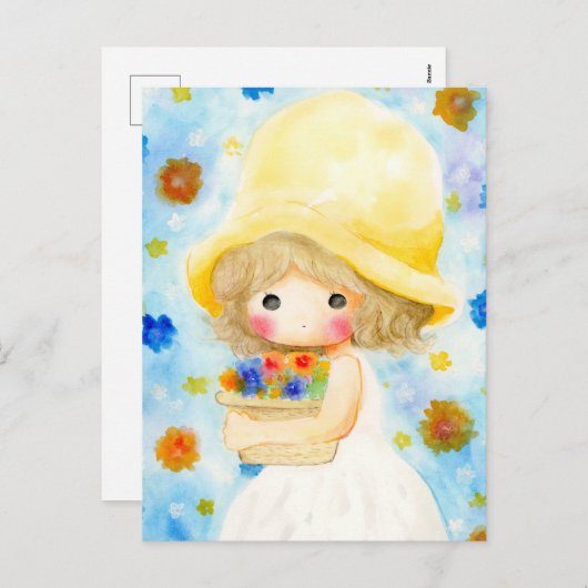 帽子大きいかな FEIERTAGSPOSTKARTE (Vorne/Hinten)