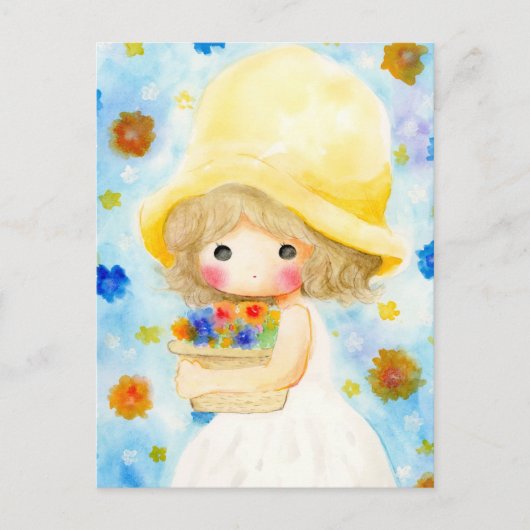 帽子大きいかな FEIERTAGSPOSTKARTE (Vorderseite)