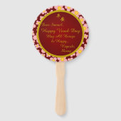 平 安 und Round-Frame - Fächer (Rückseite)