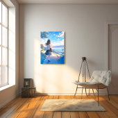 後ろ姿JKアートパネル|寿司娘 Art Panel GenerativeAI Leinwanddruck