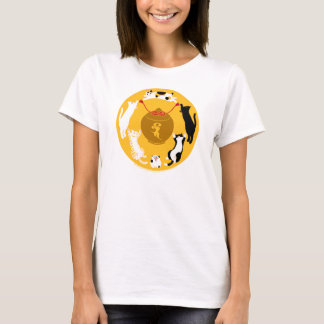 御守六猫 Tシャツ レディース T-Shirt