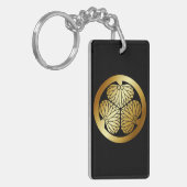 徳川家紋, Tokugawa KAMON, japanisches Familienwappen Schlüsselanhänger (Vorderseite links)