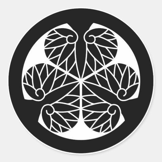 徳川葵(13蕊) RUNDER AUFKLEBER (Vorderseite)