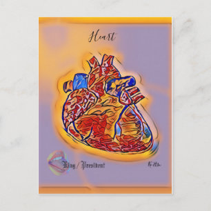 心 臓 ト 人 ハ 体 のラ. POSTKARTE