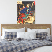 忍 者 虎, 芳 Ninja Hero & Tiger, Yoshitoshi, Ukiyo-e, Leinwanddruck (Insitu (Schlafzimmer))