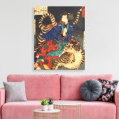 忍 者 虎, 芳 Ninja Hero & Tiger, Yoshitoshi, Ukiyo-e, Leinwanddruck (Insitu (Wohnzimmer))