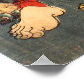 忍 者 虎, 芳 Ninja Hero & Tiger, Yoshitoshi, Ukiyo-e, Poster (Ecke)