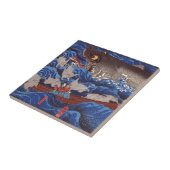 怪物鮫, 国芳 Monster-Haifisch, Kuniyoshi, Ukiyo-e Fliese (Seite)