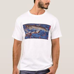 怪物鮫, 国芳 Monster-Haifisch, Kuniyoshi, Ukiyo-e T-Shirt
