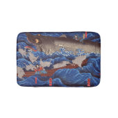 怪 鮫,国 Monsterhai, Kuniyoshi, Ukiyo-e物 Badematte (Vorderseite)