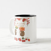 恋に落ちるハリネズミマグ ZWEIFARBIGE TASSE (Vorderseite Links)