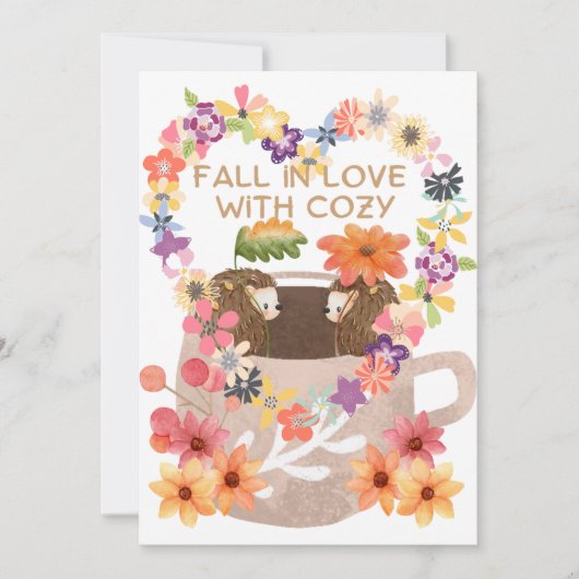 恋に落ちるハリネズミ SAVE THE DATE (Vorderseite)