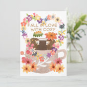 恋に落ちるハリネズミ SAVE THE DATE (Stehend Vorderseite)