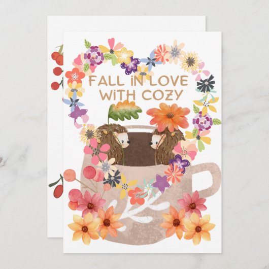 恋に落ちるハリネズミ SAVE THE DATE (Vorne/Hinten)