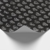 感謝のココロ Thank you 多言語44国語 白字パターン Geschenkpapier (Ecke)