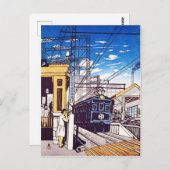 "戸 越 座 (荏 原)"駅区小2000000000000000000000000000000000 POSTKARTE (Vorne/Hinten)