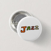 手描き文字"ジャズ" BUTTON (Vorne & Hinten)