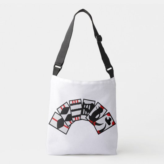 手本引き札３ TRAGETASCHEN MIT LANGEN TRÄGERN (Vorderseite)