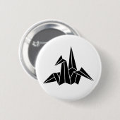 折 り 鶴 BUTTON (Vorne & Hinten)
