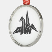 折 り 鶴 ORNAMENT AUS METALL (Links)