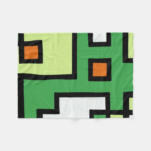 抽象画 モダン レトロ mapper #1 フリースブランケット fleecedecke (Vorderseite (Horizontal))