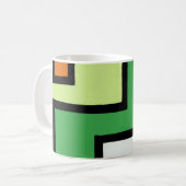 抽象画 モダン レトロ mapper #1 マグ kaffeetasse (Vorderseite Links)