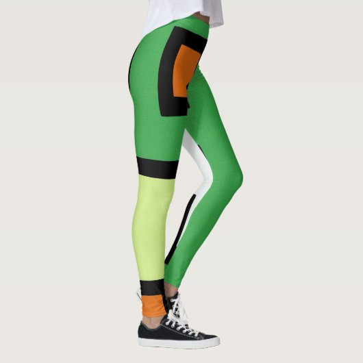 抽象画　モダン　レトロ　mapper #1 レギンス leggings (Rechts)
