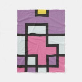 抽象画　モダン　レトロ　mapper #2 フリースブランケット fleecedecke