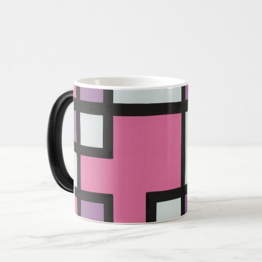 抽象画　モダン　レトロ　mapper #2 マグ verwandlungstasse (Vorderseite Links)