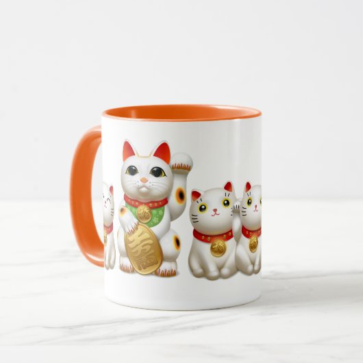 招き猫 maneki neko tasse (Vorderseite Links)