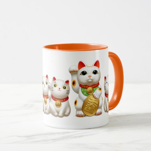 招き猫 maneki neko tasse (VorderseiteRechts)