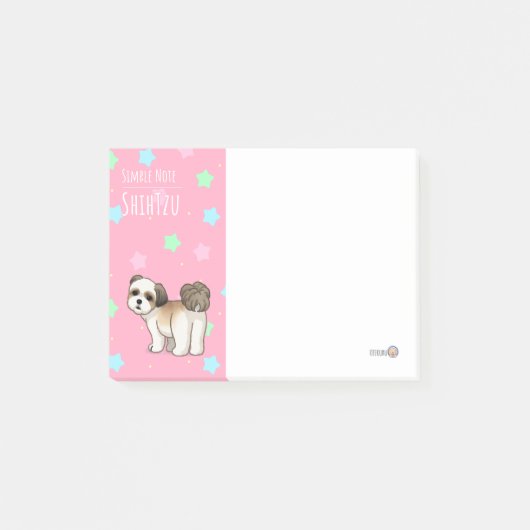 振り向くシーズー POST-IT KLEBEZETTEL (Vorderseite)