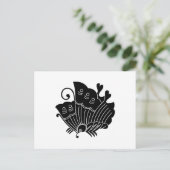 揚 羽 蝶 POSTKARTE (Stehend Vorderseite)