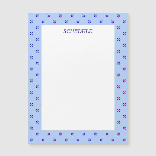 文字　カスタマイズ　かざぐるま　ブルー   マグネット MAGNETKARTE (Vorderseite)