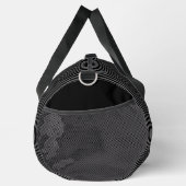 文字　カスタマイズ　ストライプ　ブラック　グレー　 DUFFLE BAG (Rechts)