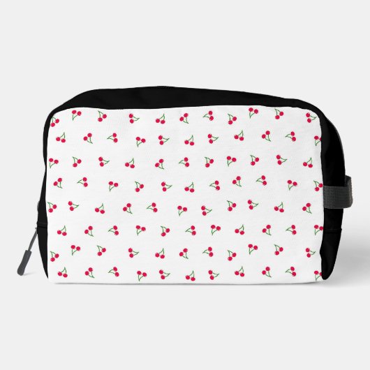 文字 カスタマイズ チェリー ホワイト WASCHBEUTEL (Rückseite)