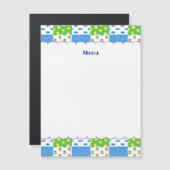 文字　カスタマイズ　パッチワーク     MAGNETKARTE (Vorne/Hinten)