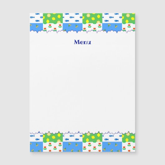 文字　カスタマイズ　パッチワーク     MAGNETKARTE (Vorderseite)