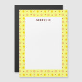 文字　カスタマイズ　レモン チェリー　     MAGNETKARTE (Vorne/Hinten)