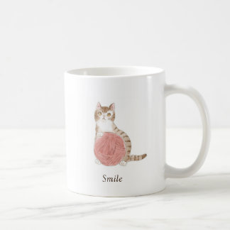 文字　カスタマイズ　猫と毛糸玉　著者：Shiori K. Kaffeetasse