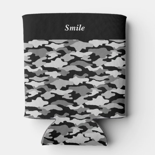 文字 カスタマイズ 迷彩 ブラック 缶クーラー DOSENKÜHLER (Rückseite)